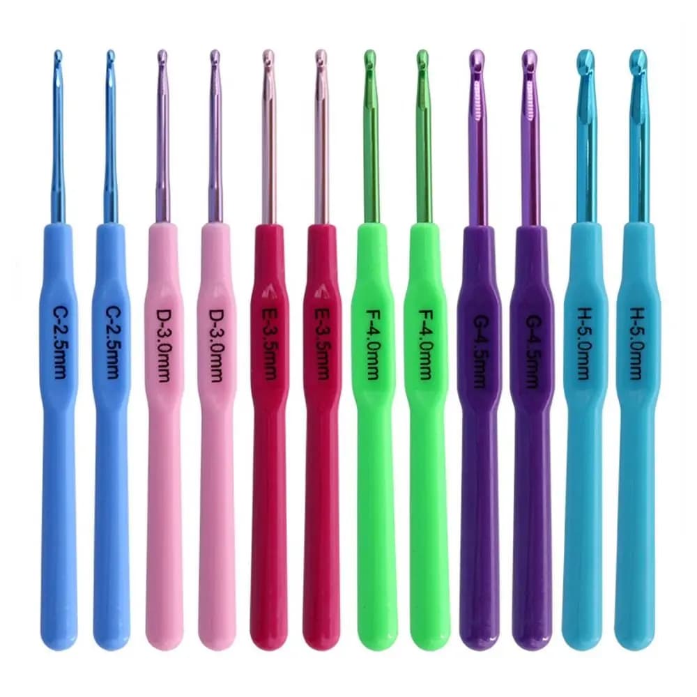 New Aluminum Knitting Needles Long Multisize Crocheting Hooks Crocheting Needles Hand Weave Tool