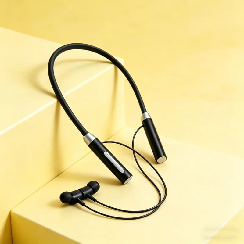 Auricolare Bluetooth originale K58 con fascia da collo, auricolare sportivo Bluetooth 5.3 con microfono, compatibile con smartphone.