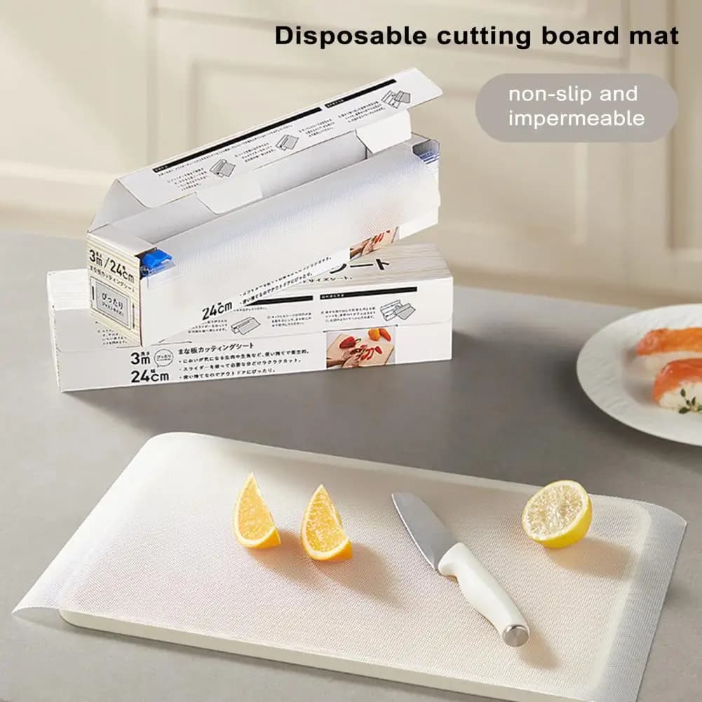 Disposable Cutting Board Mat Sheets Cuttable Food Chopping Board Paper for Cooking Travel BBQ Picnic Fruit Placemat Kitchen Tool