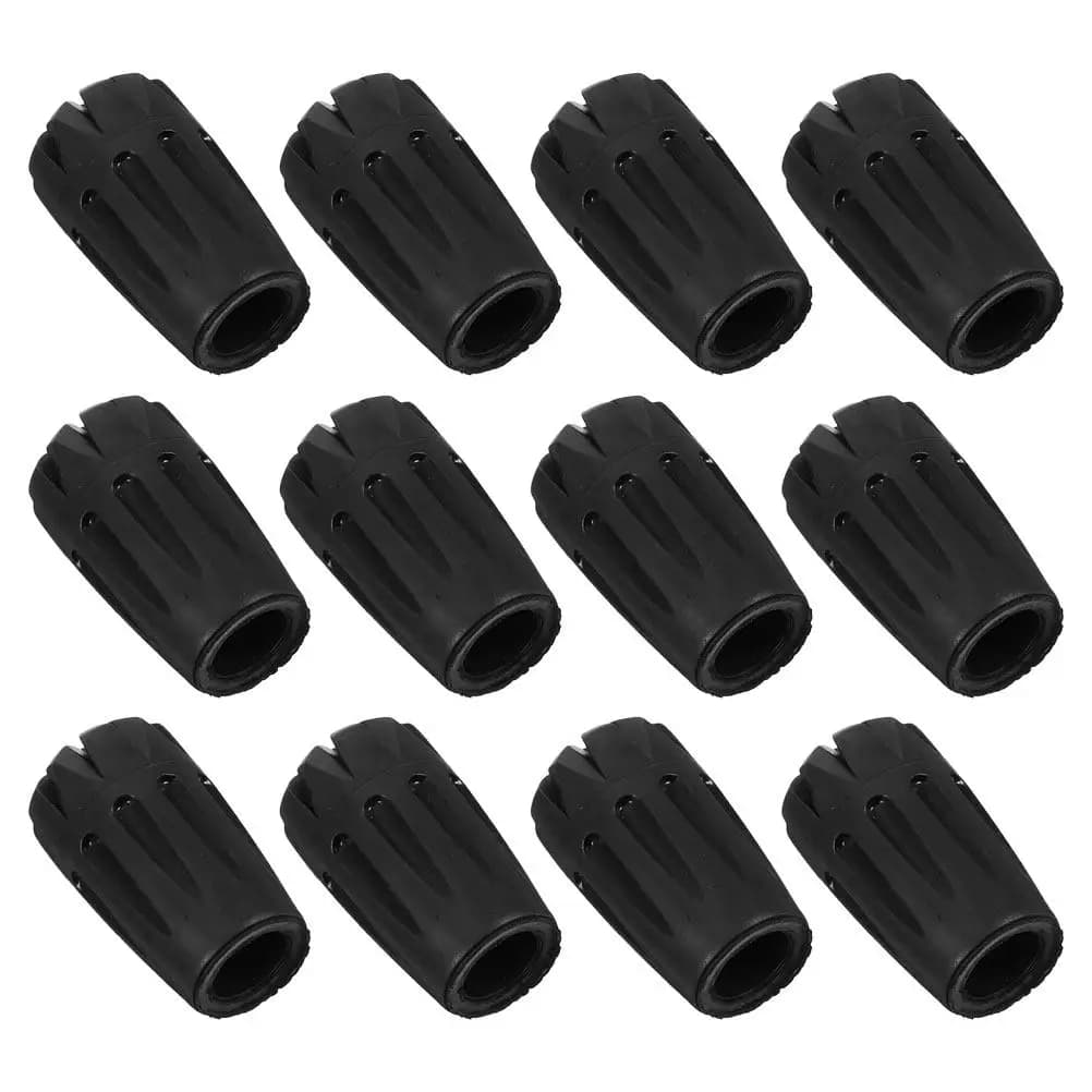 12 Pezzi Punte per Bastone da Passeggio 11mm, Tappi di Ricambio in Plastica Antiscivolo per Bastoni da Trekking, Accessori per Bastoni da Escursionismo