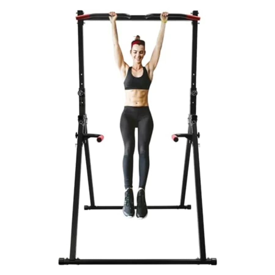 Traction bar from 440 pounds Traction station with bar for height adjustable parallel feet for home gym, durable