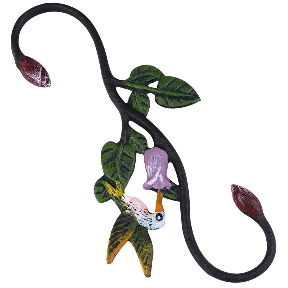 Cast iron-resistant plant hooks, shaped like S, for garden decorations, for outdoor plants, bird eaters, pots, baskets and wind decorations