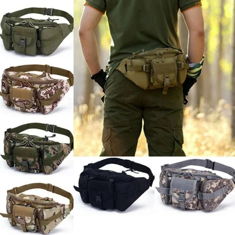 Marsupio multifunzionale Marsupio da uomo Marsupio da campeggio Escursionismo Arrampicata Sport all'aria aperta Borsa da cintura per anca