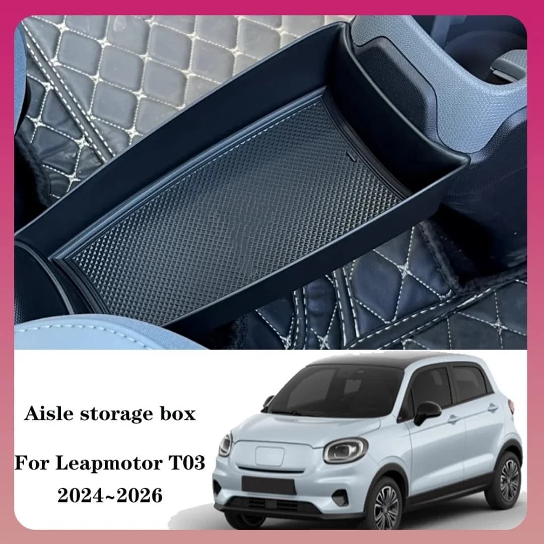 Per Leapmotor T03 2024 2025: Vano portaoggetti centrale per console, vassoio organizer per accessori interni auto