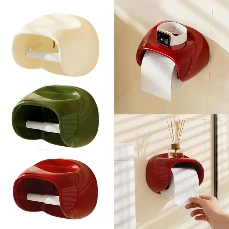 Pratico porta carta igienica con ripiano superiore, dispenser multiuso per fazzoletti a parete, per cucina o bagno D2RD