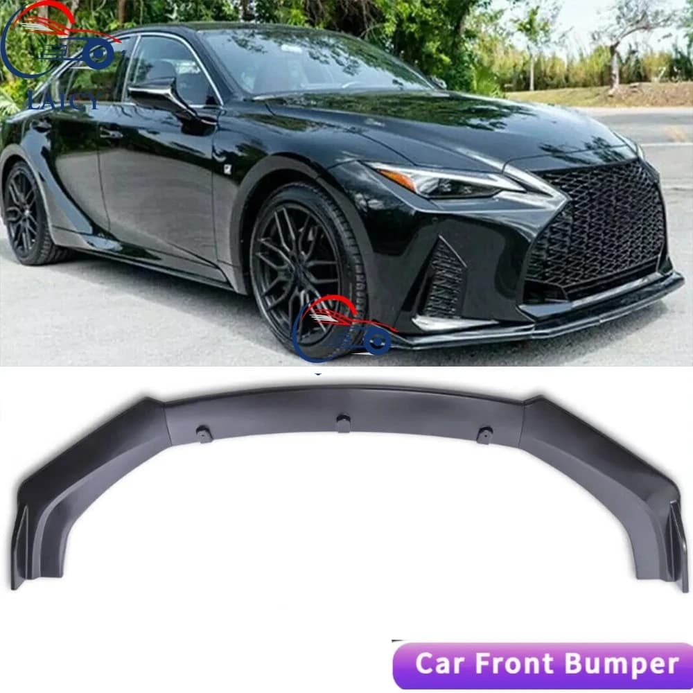 LAICY Front Splitter Bumper Lip For L-exus IS250 IS350 IS300 Chin Spoiler Body Kit Splitter Diffuser Lip Trim Protection Air Dam