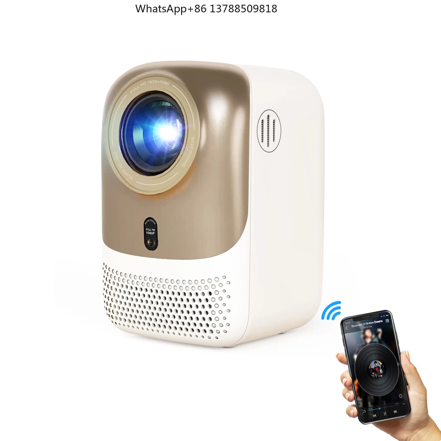 Proiettore Video Portatile Mini LCD LED Android WiFi per Home Theater e Campeggio Pronto per la Spedizione