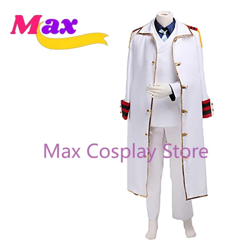 Max Anime Monkey D Garp Costume Cosplay Uniform Monkey D. Luffy Grandpa Coat Pants Set Complete Halloween Women's Dresses
