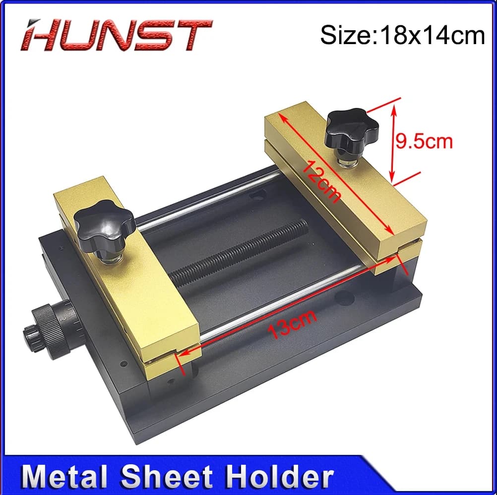 HUNST Wire Plate Holder Attechment for Marking Fixed Bracket Metal Card Cutting Device for Fiber Laser Engraving Machine