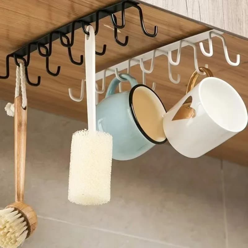 Appendiabiti per armadietto a T B1pq Hai 0P49-Appendiabiti per armadietto Gancio per mensola multifunzionale Portabicchieri per acqua sospeso