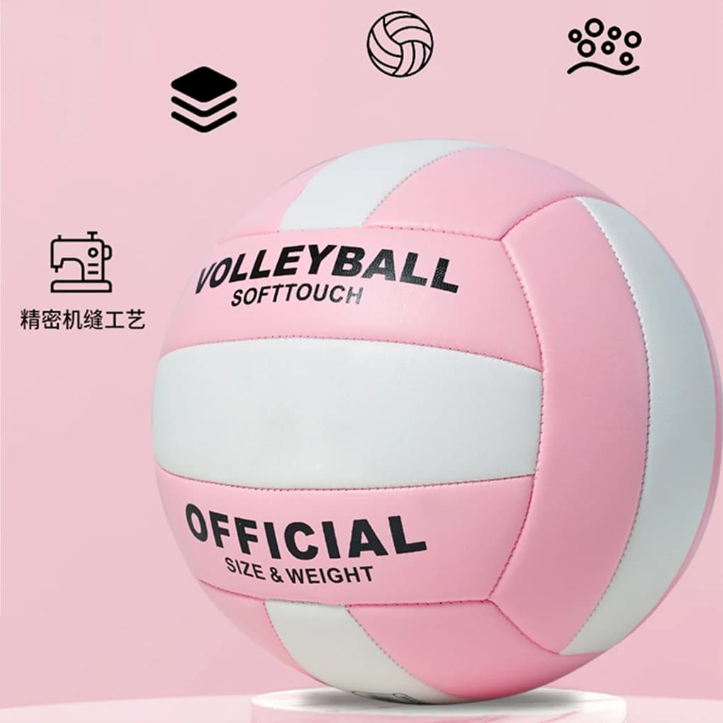 Pvc thickness 2,7 mm Macaron Volleyball Official size No.5 Sewing machine Soft Beach Air Volleyball Professional balls for matches