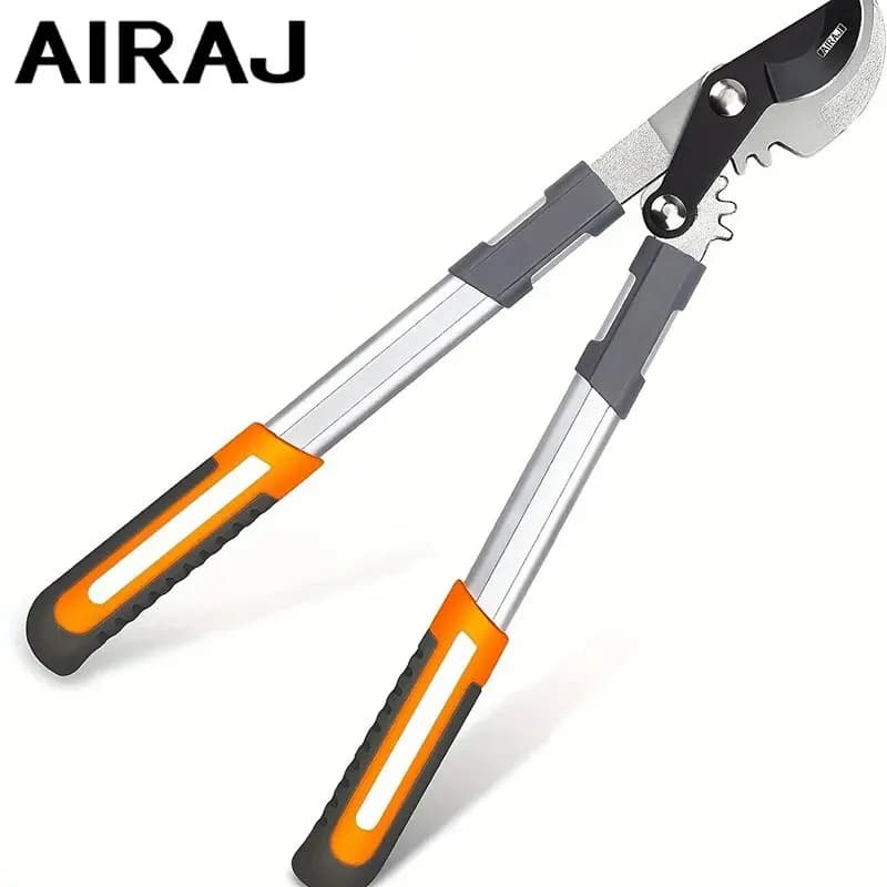 AIRAJ 45 cm bypass shears, cut branches, with gear cutting system, SK-5 steel blade, thicker than 30 mm