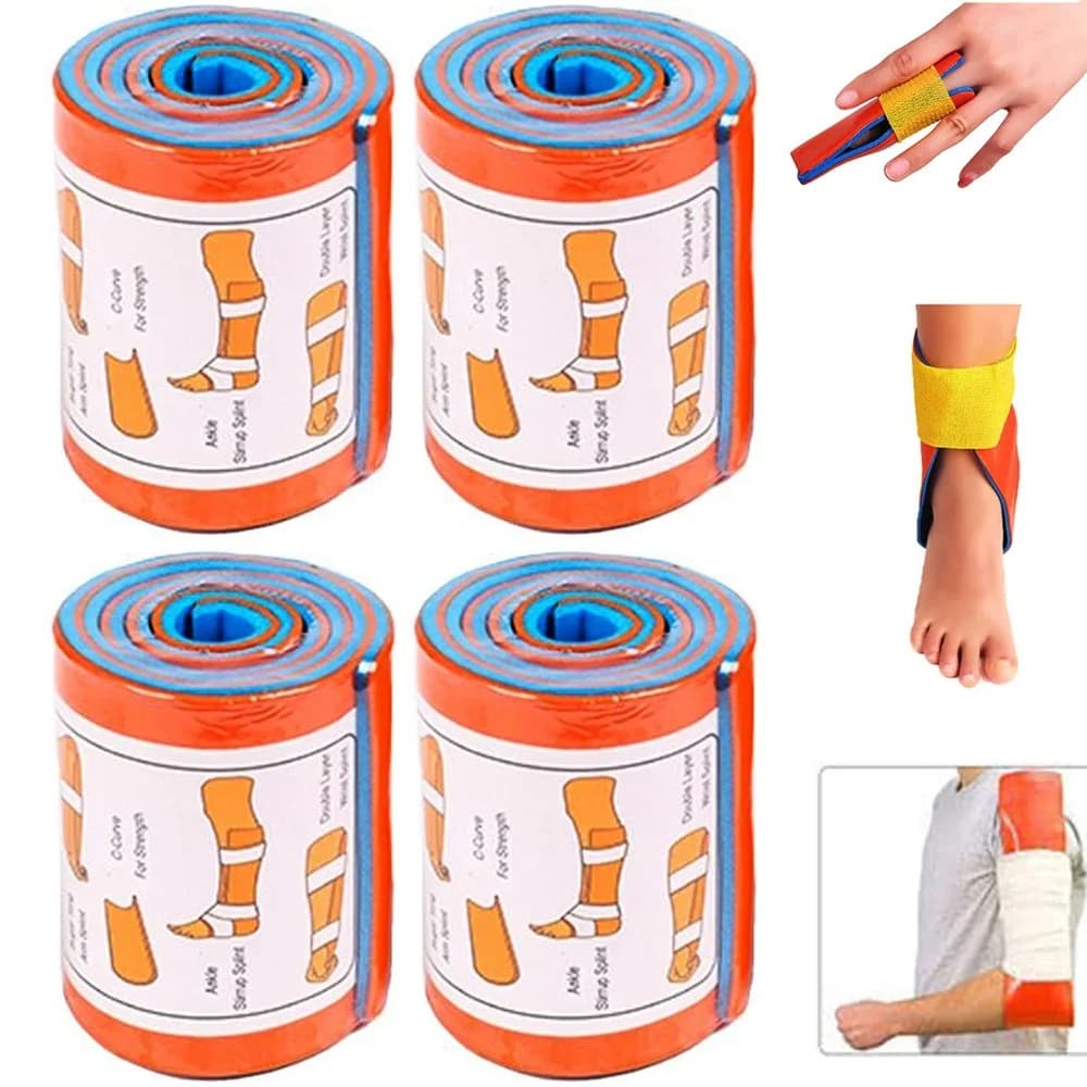 11x46cm First Aid Universal Aluminum Splint Roll Medical Survival Polymer For Fixture Bone Emergency Medical Kit Outdoor Travel