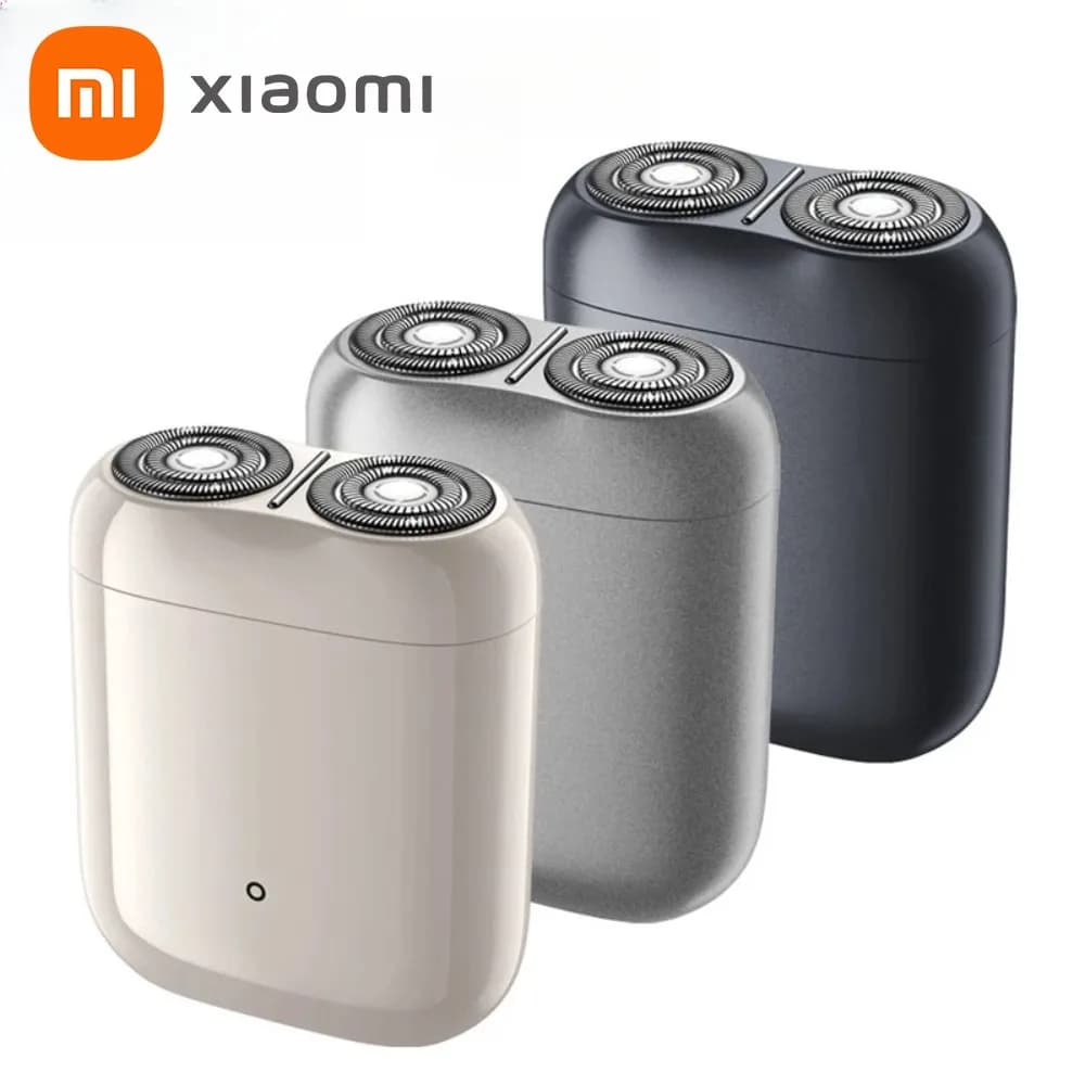 Rasoio Elettrico Portatile MIJIA S200 IPX7 Lavabile, Rasoio a Secco e Bagnato, Regolabarba Ricaricabile per Uomo