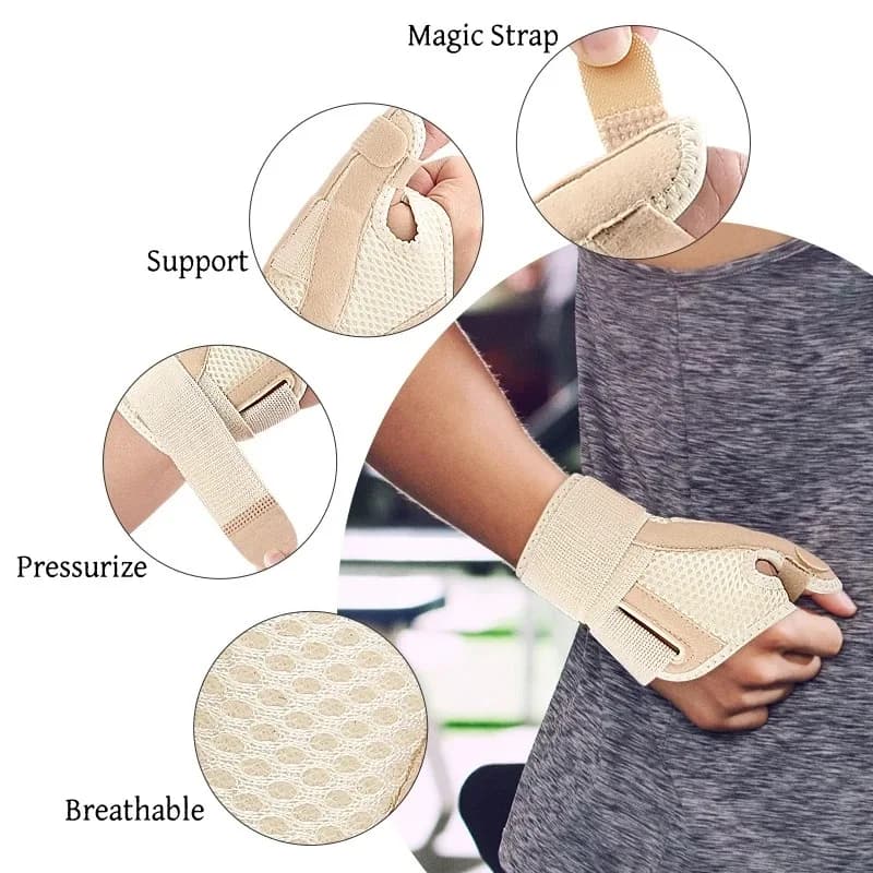 Arthritis Thumb Splint Wrist Brace Wrist Brace Stable Adjustable Arthritis Thumb Splint for Carpal Tunnel Tendonitis Pain Relief