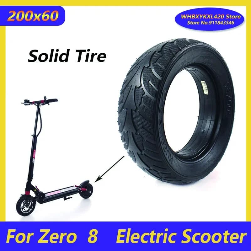 Scooter elettrico con pneumatico solido 200x60 Pneumatico solido da 8 pollici a prova di esplosione per parte scooter elettrico INOKIM Light MACURY Zero 8