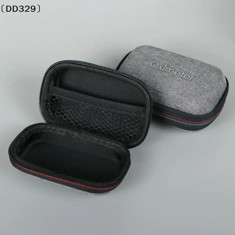 Reinforced Oximeter Organizer EVA Storage Box For Fingertip Pulse Deluxe Blood Oxygen Saturation Zipper Monitors Case〔DD329〕