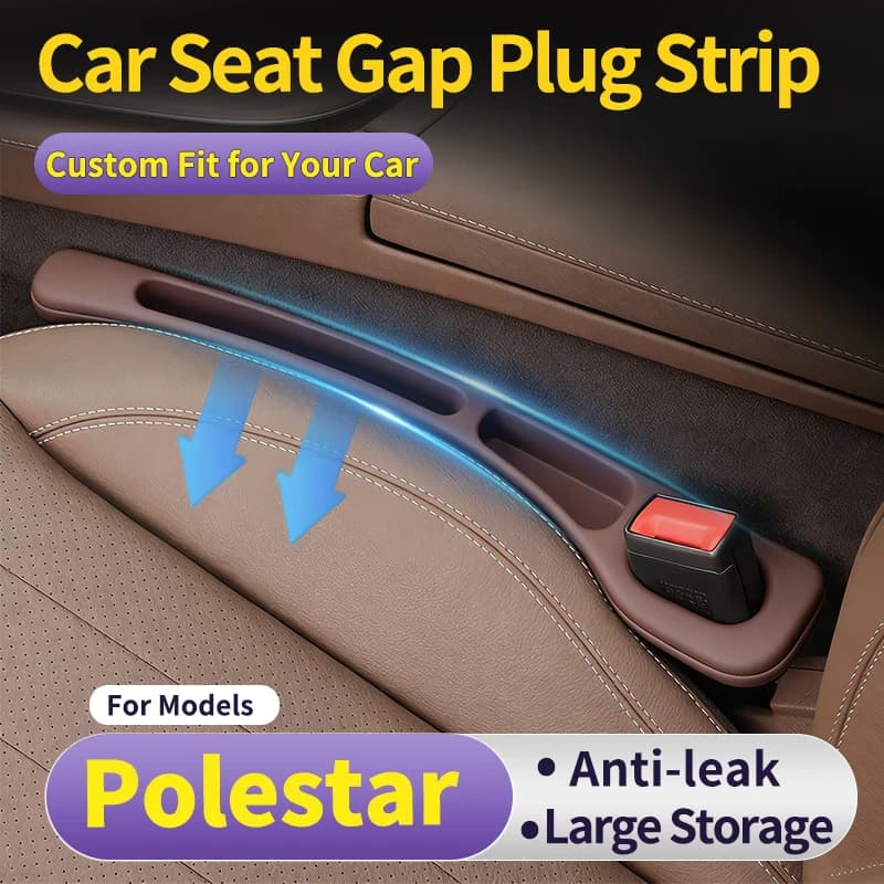 Striscia di Riempimento per Fessure Sedile Auto Polestar, Organizzatore Interno Salvaspazio, 1 Paio, Plug & Play