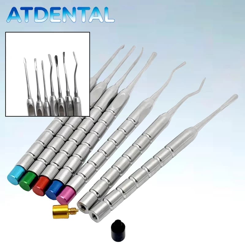 Dental lift set 7 pieces Professional titanium luxury lifts for minimally invasive teeth extraction tools