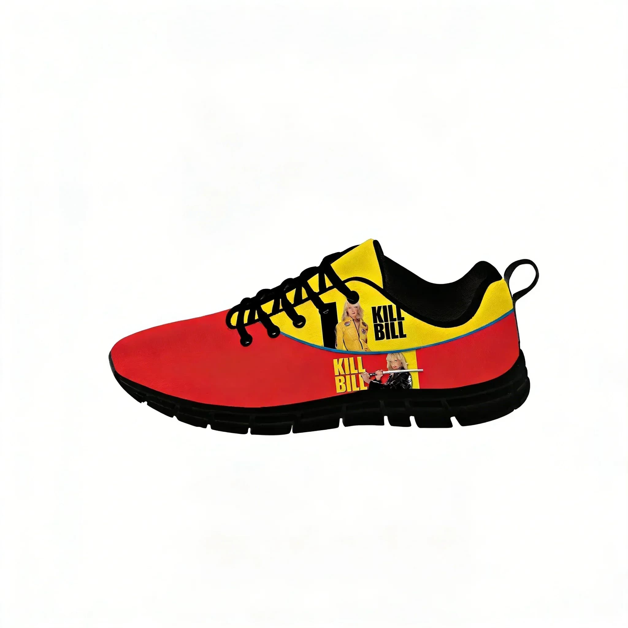 Movie Kill Bill Low Top Sneakers Scarpe casual da uomo e da donna per adolescenti Scarpe da corsa in tela Scarpe leggere e traspiranti con stampa 3D