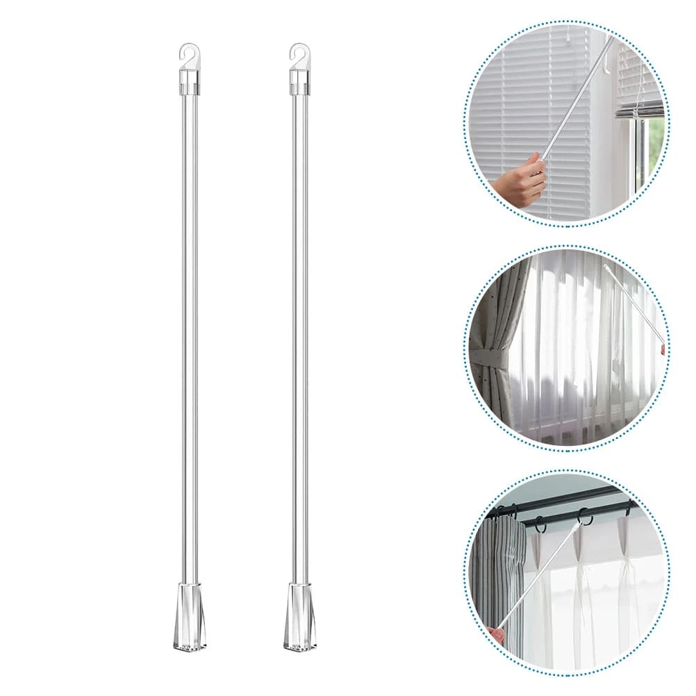 2 pz veneziano cieco rotore bacchetta tenda tirare tende bastone asta Pp tendaggi per tende bacchette tende