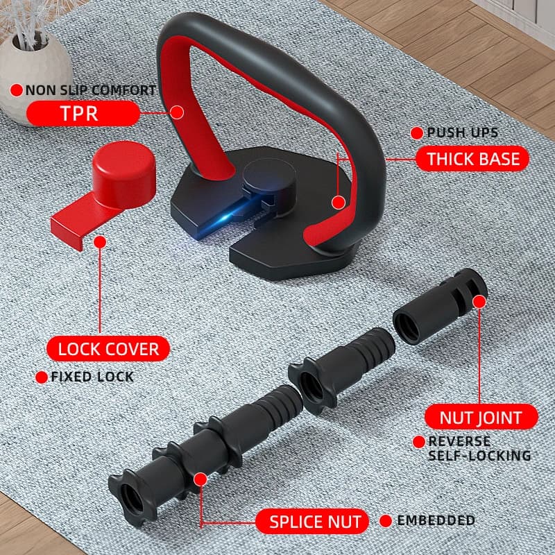 Push-up Base Kettlebell Grip Adjustable Weight Plates Arm Strength Dumbbell Universal Dumbbell Plate Kettlebell Handle
