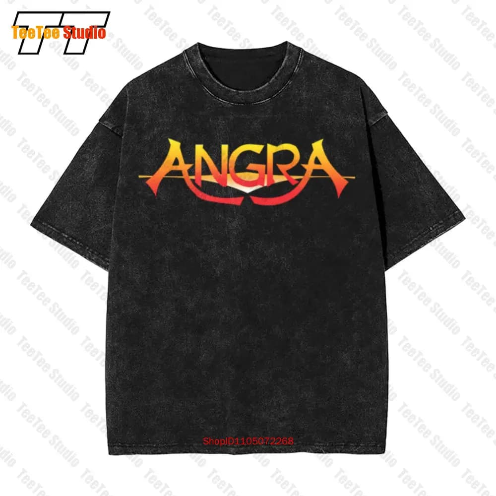 Angra Heavy Meatal Rock Concert Vintage Oversized T-Shirt Z04M