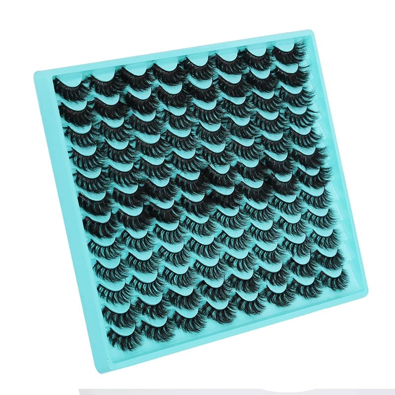 48 pairs of fake 3D lashes form mixed fake lashes thick lashes and subtle makeup tools of beauty