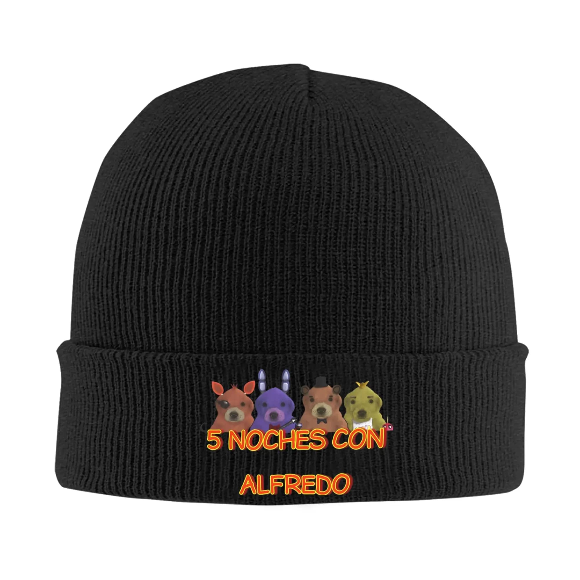 Women Men Cuff Beanie FNAF At Freddys Accessories Warm Winter Skullies Knitted Caps Bonnet Hats