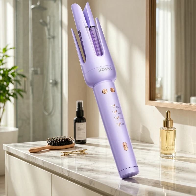 32mm Ionic Automatic Curling Iron, Easy Beach Waves Styler, Anti-Scald Non-Damage Long-Lasting, Valentine Birthday Gift for Her