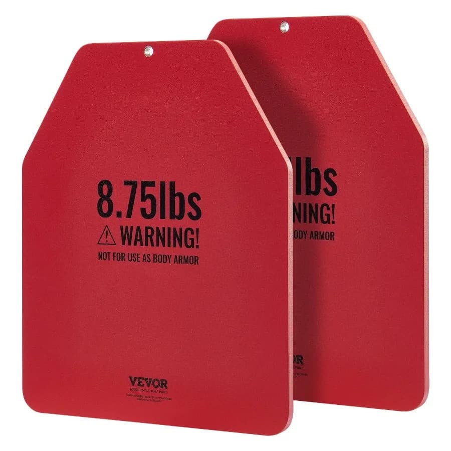 Zavorrato 8.75 LB Vest Plates (pair) in Premium Steel, Sagomate Zavorranti Plates Ergonomics for WOD, Additional Weight for Zavorrato Vest