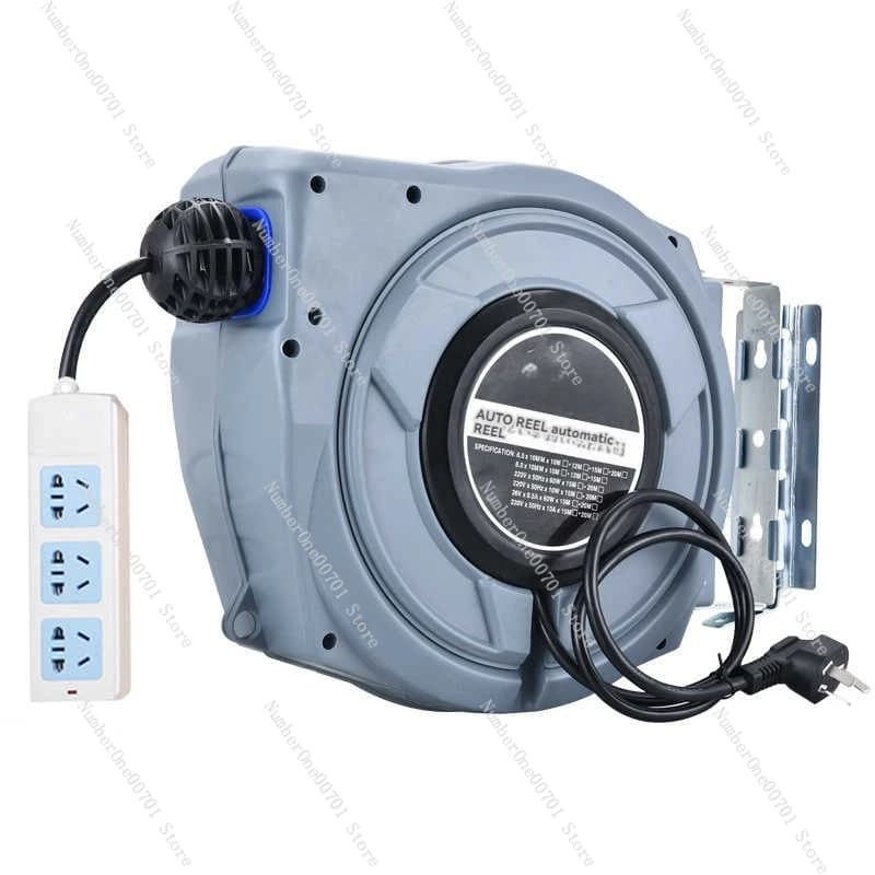 Mulinello per batteria elettrica con tamburo telescopico automatico, mulinello telescopico automatico, mulinello con sospensione in filo di rame