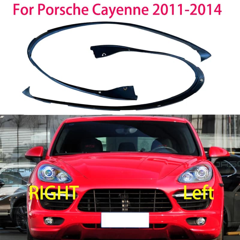 Auto Faro In Gomma Meteo Striscia Decorativa Faro Trim Striscia Per Porsche Cayenne 2011- 2014 Faro striscia di tenuta