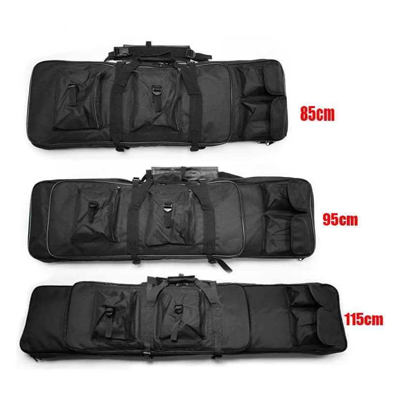 95cm 85cm 115cm Airsoft doppia carabina custodia imbottita borsa per pistola custodia per fucile borsa per pistola tattica custodia morbida imbottita per carabina borsa per canna da pesca