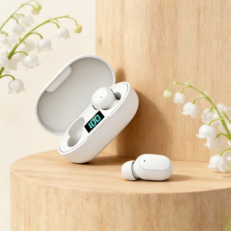 NUOVI Auricolari Bluetooth E6S, Cuffie Wireless con Cancellazione del Rumore e Microfono