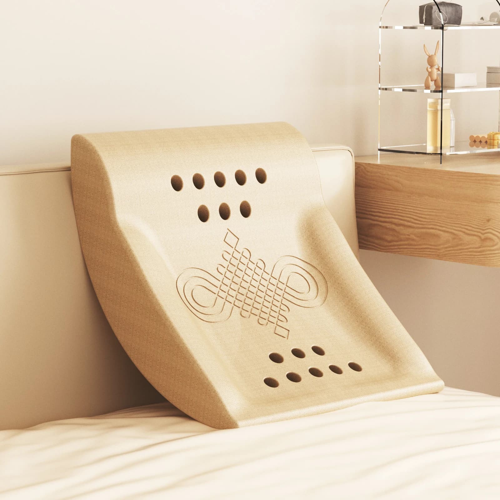 Cuscino per divano Cuscino multifunzionale EPP, protezione per la vita sul comodino, schienale grande, yoga allungamento lombare, letto della vita superiore