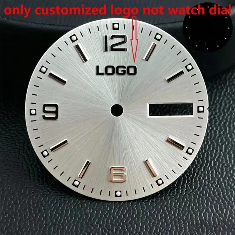 Custom Watch Logo Transfer Silver Metal Dial Sticker Small Gold Small Label Personalized Mini 3D DIY Name Carve Flat Thin Raised