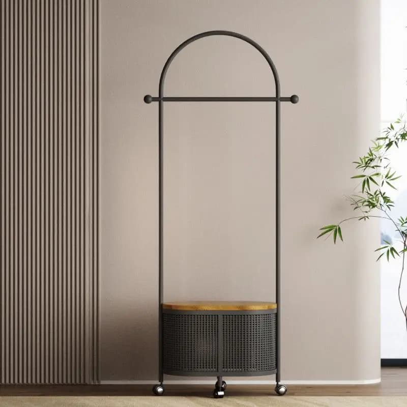 New hanger Floor coat rack Movable hanger with wheels Bedroom household clothes rack