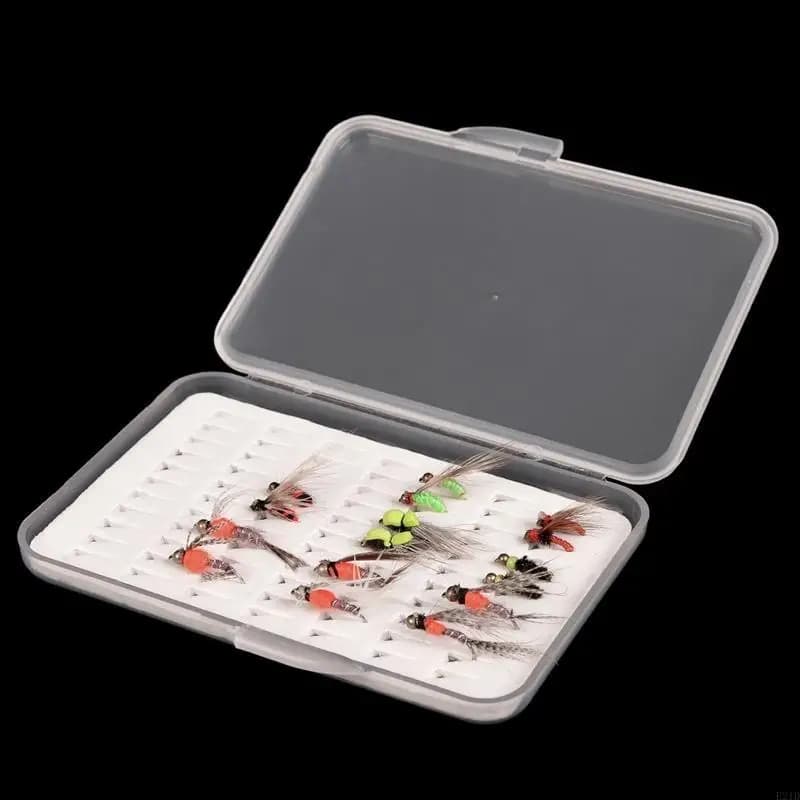 Waterproof Fly Fishing Box Clear Slit Foam Fishing Tackle Storage for Case Box Accessories for Baits