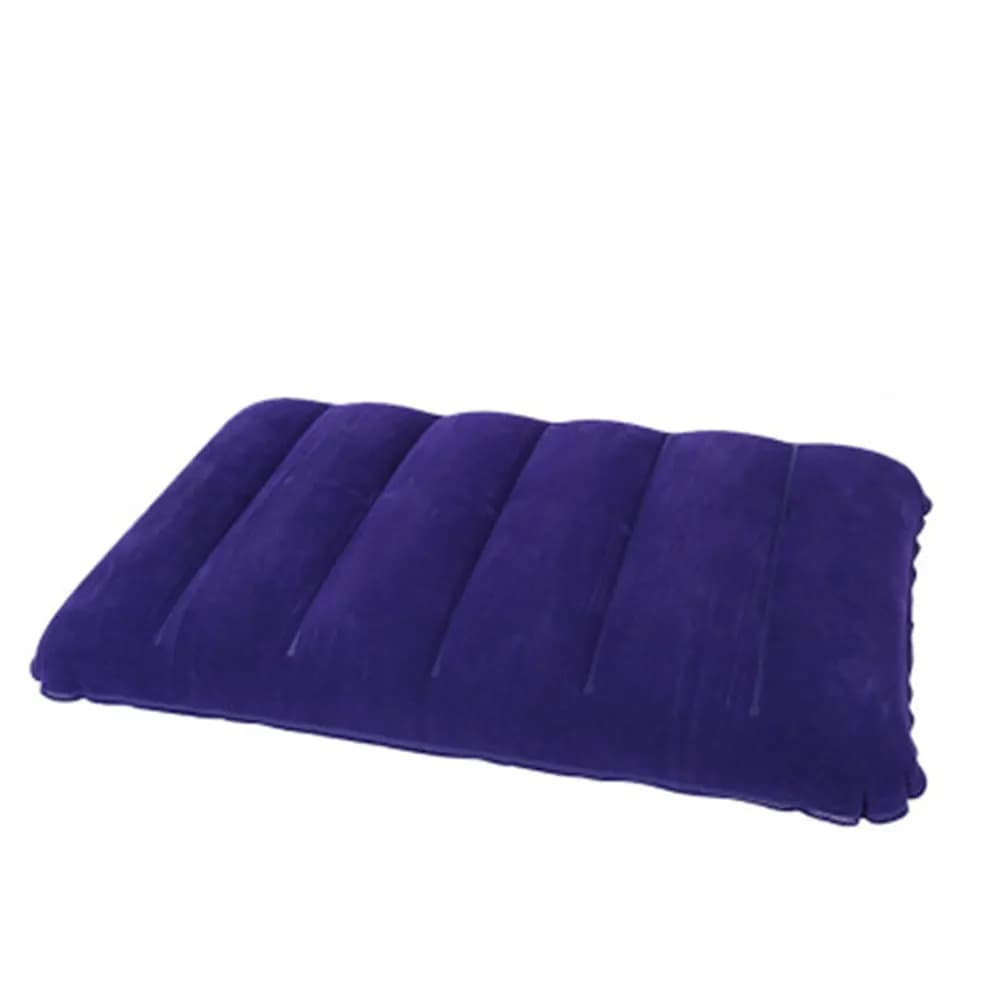 Set di 4 Cuscini Gonfiabili in PVC Floccato, Ergonomici e Portatili per Viaggi, Campeggio, Supporto Cervicale, Guida e Pausa Pranzo