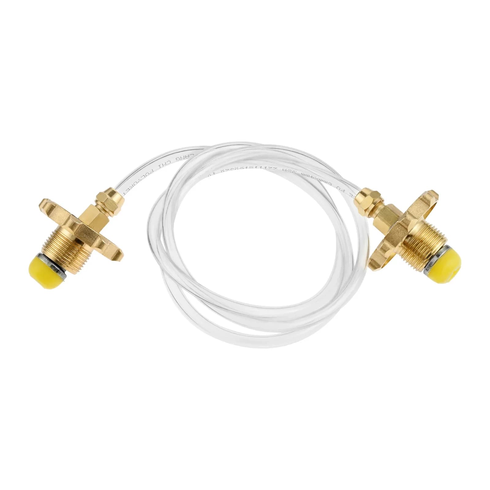 1 set Tubo flessibile di collegamento per gas liquefatto con adattatori in rame 6*4 Serbatoi di gas Tubo di gonfiaggio Valvola di interruttore sicuro Raccordi per fornelli a gas da campeggio