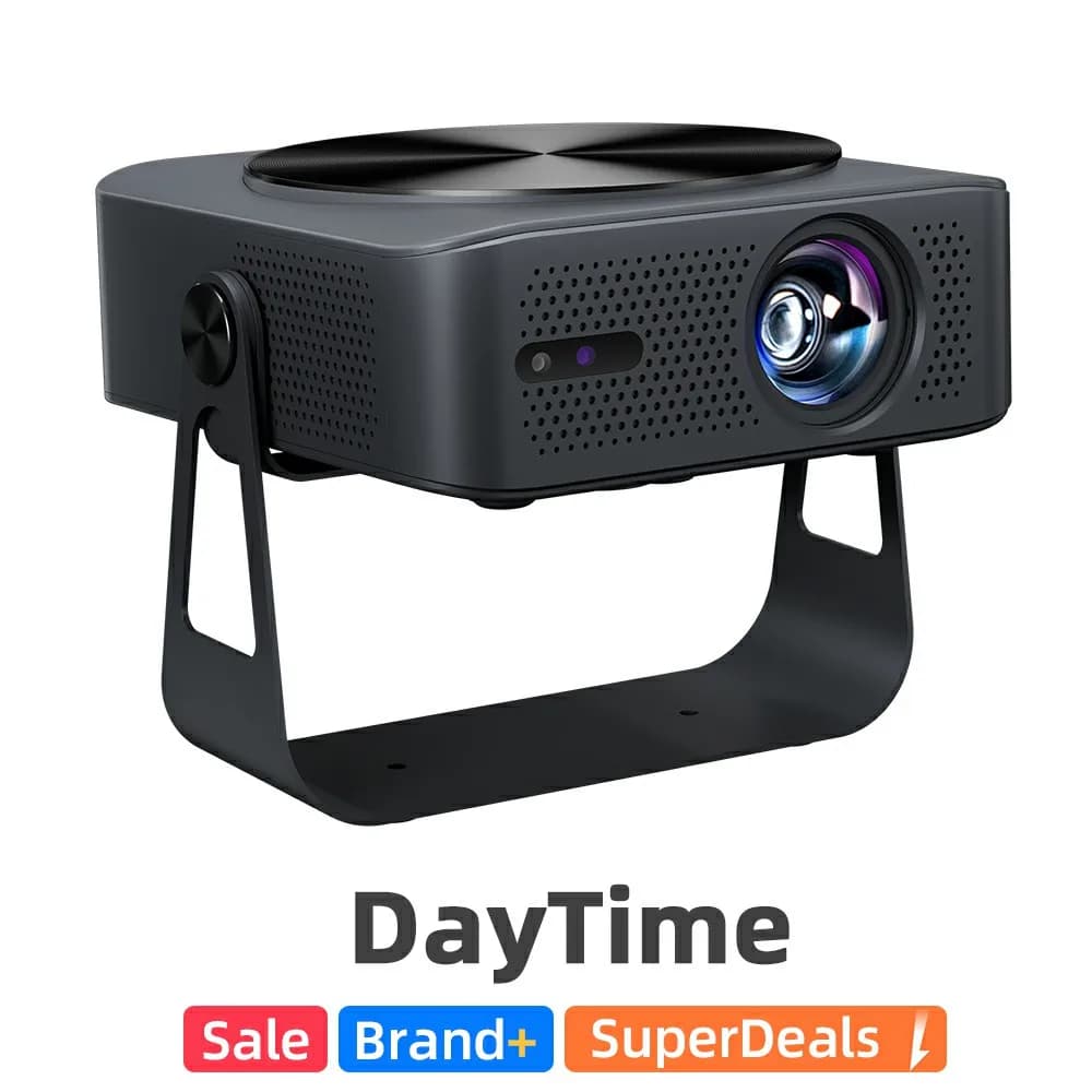 AUN A005 Proiettore Android LED 4K Portatile Video 1080P WIFI Altoparlanti Bluetooth 3D MINI Home Theater Cinema Proiettore per Telefono Smart TV