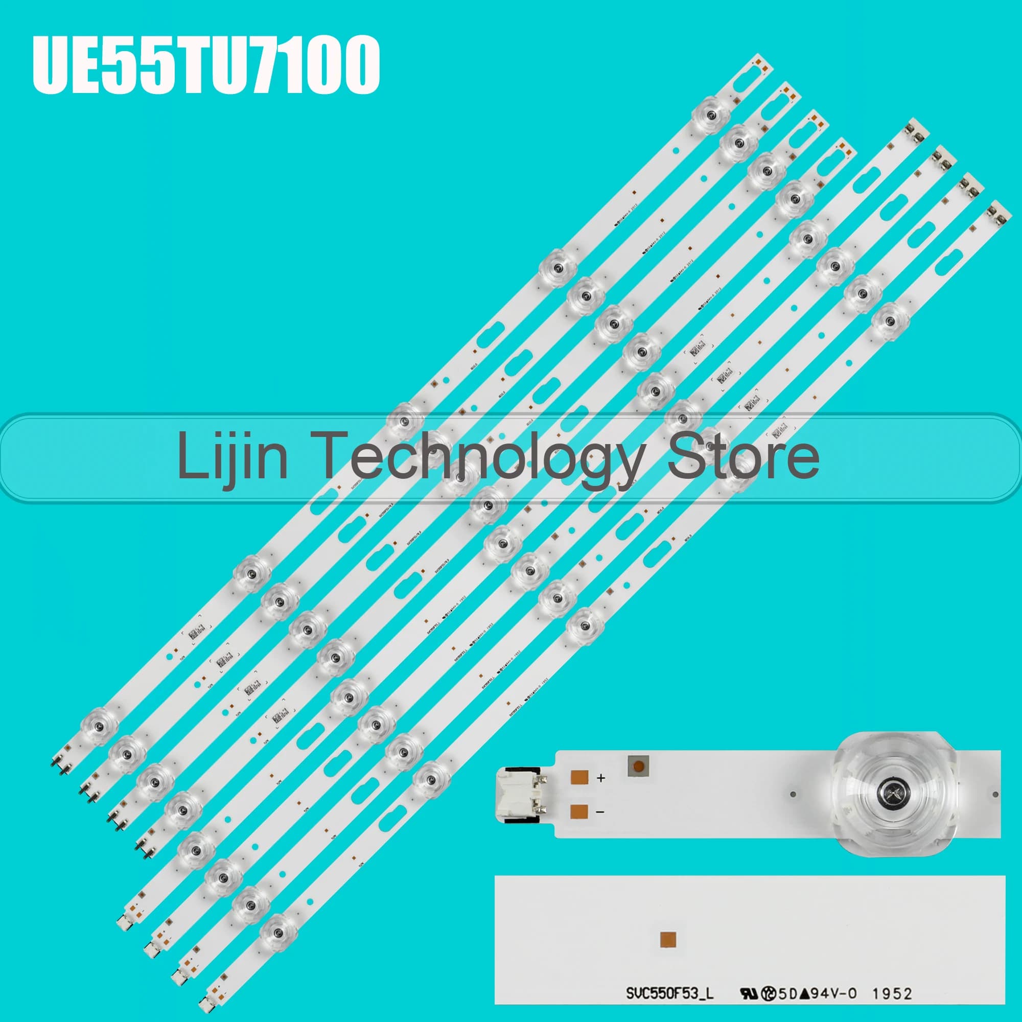 LED strip For UE55TU7000U UE55TU7002U UE55TU7005K UE55TU7022K UE55TU7025K UE55TU7070U CY-GT055HGLV2H CY-GT055HGLV4H
