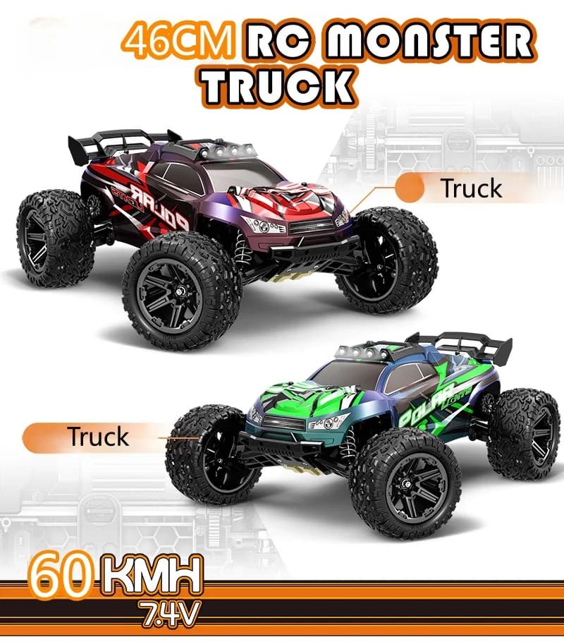 1:8 Auto RC di Grandi Dimensioni 60KM/H Ad Alta Velocità RC Drift Auto Da Corsa 2.4G Super Ammortizzatore RC Camion Auto Giocattoli Modello Adulti Regali