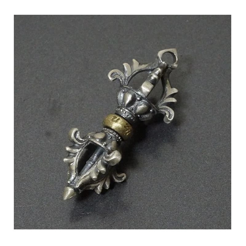 Small Silver Wenwan Bracelet Accessories Tibetan Calculation Beads King Kong Bell Pestle Pendant Head Utensils Wenwan