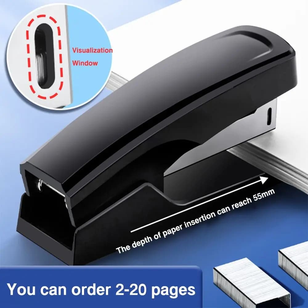 Use 24/6 Staples Stapler Color Mini Portable Stapling Machine Effortless Large Size Heavy Duty Stapler Bookbinding Supplies