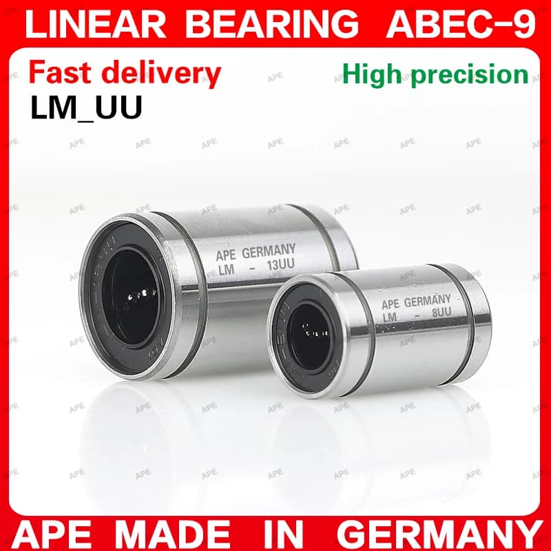 2-20 Pezzi LM3UU LM3LUU 3mm LM3 UU LUU ABEC-9 Cuscinetto Lineare di Precisione a Doppia Guarnizione per CNC, Stampanti 3D e Automazione