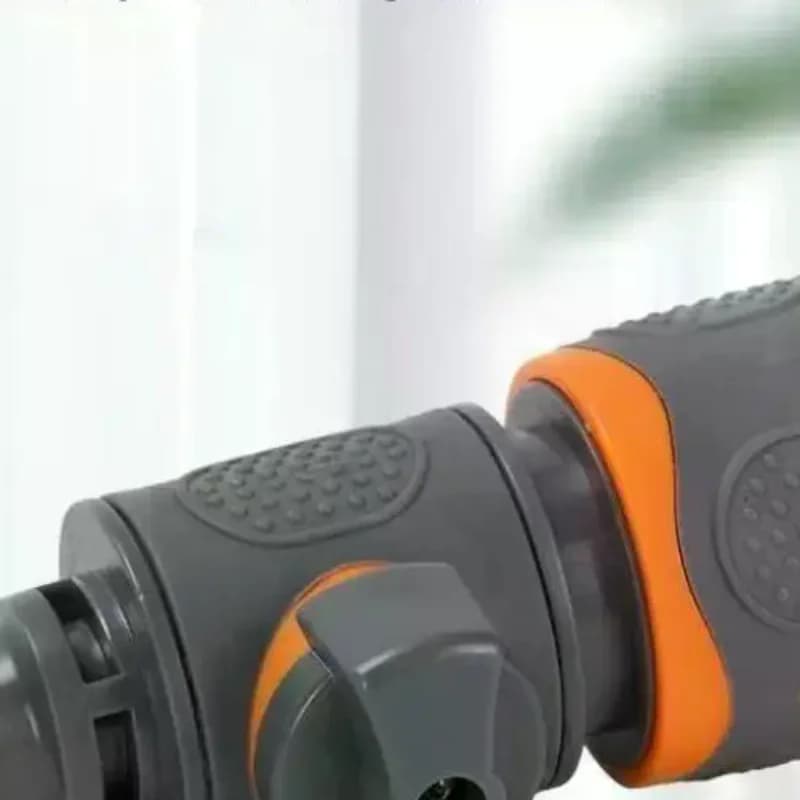 Adattatore per tubo da giardino a connessione rapida da 3 pezzi con valvola a sfera, adatto per connettori rapidi per tubi da 1/2 ", 3/8 ", 3/4 ", ecc. per giardino/lavaggio auto