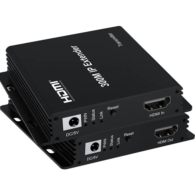 300M HDMI Extender over IP Rj45 Cat5e/6 Cable 1080P HDMI Splitter Extender Video Transmit Support One to Many via Ethernet Switc