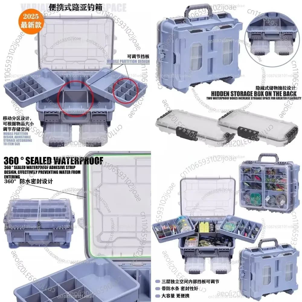 Multifunctional Fishing Box Fishing Tackle Accessories Storage Box Thickened Portable Fishing Box Tool